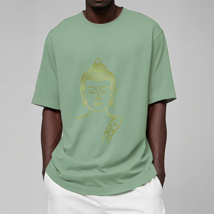 Buddha Stones Złoty Budda w Głębokiej Medytacji Koszulka T-shirt - image 15