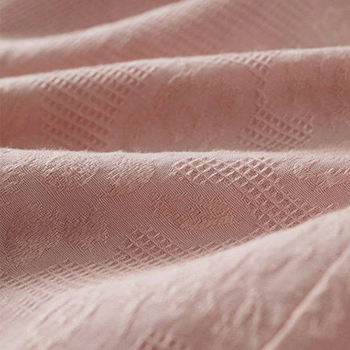 Koszula damska z krótkim rękawem z bawełny i lnu w kwiaty w stylu casual z Buddha Stones i kolorowymi guzikami - image 13