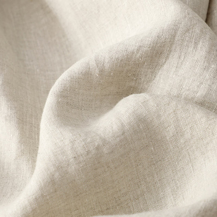 Buddha Stones Wiosna Casual Jednokolorowe Spodnie ze Sznurkiem Projekt Damskie Bawełniane Lniane Szerokie Nogawki 7-8 Długość Z Kieszeniami - image 16