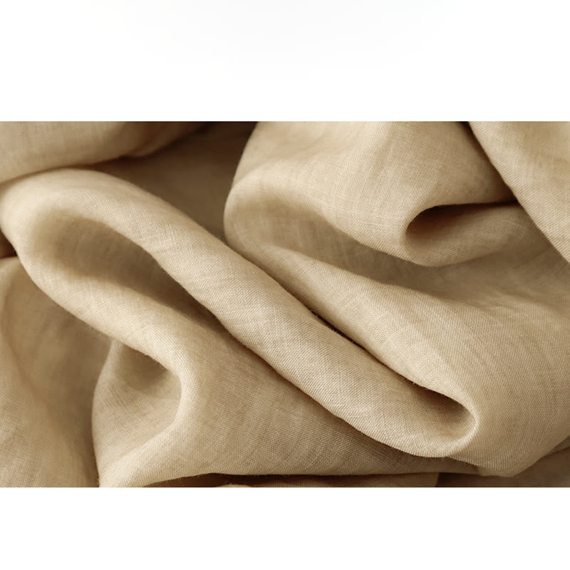 Buddha Stones Commute Jednokolorowe Koronkowe Haftowane Wzory Bawełniane Damskie Szerokie Nogawki Spodnie Z Kieszeniami - image 22