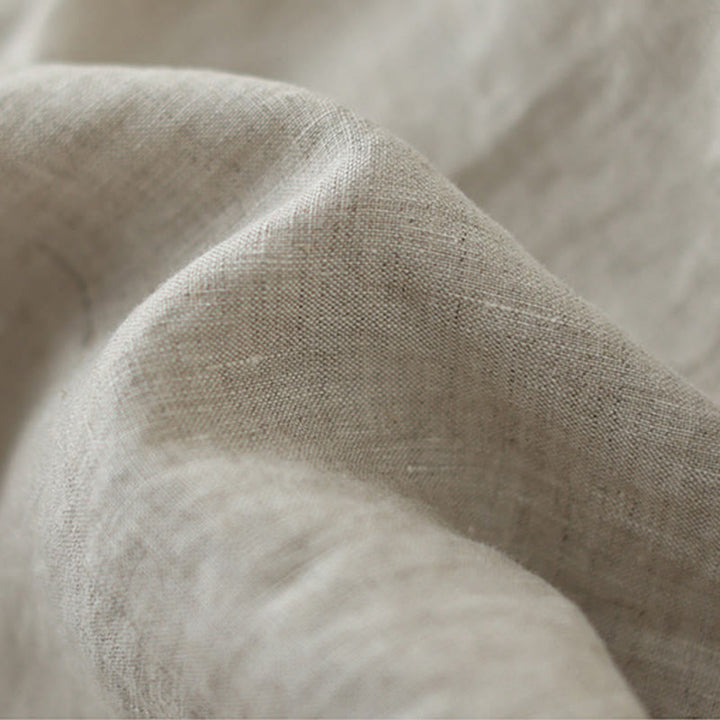 Buddha Stones Commute Retro Plain Lace Patchwork Design 7-8 Długość Damskie Szerokie Nogawki Bawełniane Spodnie Z Kieszeniami - image 6