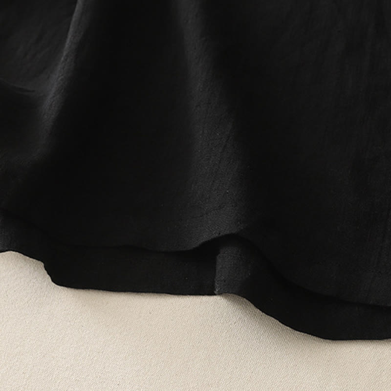 Koszula damska z krótkim rękawem z poliestru Buddha Stones Plain Threaded Crew Neck Design - image 11