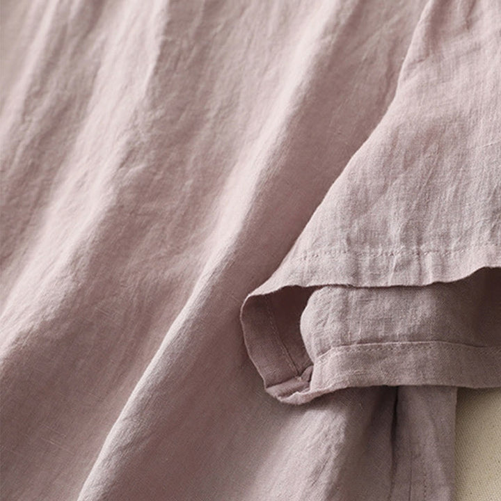 Koszula damska z krótkim rękawem z poliestru Buddha Stones Plain Threaded Crew Neck Design - image 22