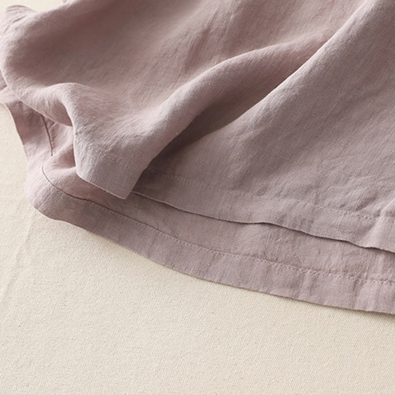 Koszula damska z krótkim rękawem z poliestru Buddha Stones Plain Threaded Crew Neck Design - image 23