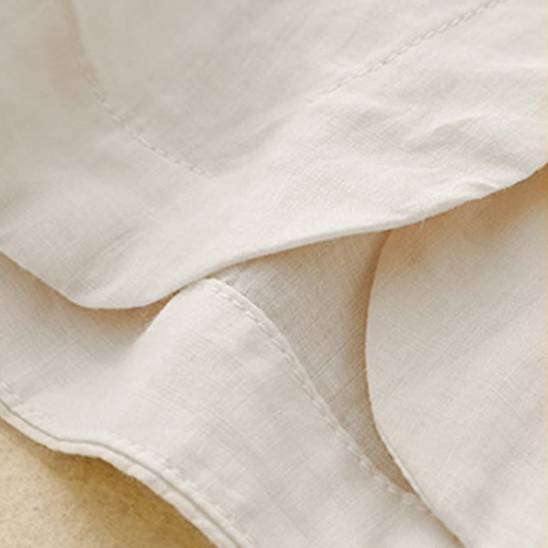 Koszula damska Buddha Stones Plain Button Crew Neck Design z mieszanki bawełny i rękawami trzy czwarte - image 20