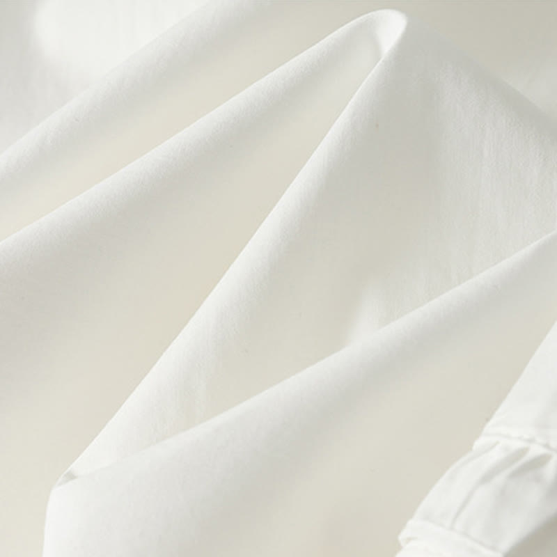 Buddha Stones Artystyczne Commute Pure Color Marszczone Obszycie Spodnie Damskie Bawełniane Lniane Z Kieszeniami - image 4