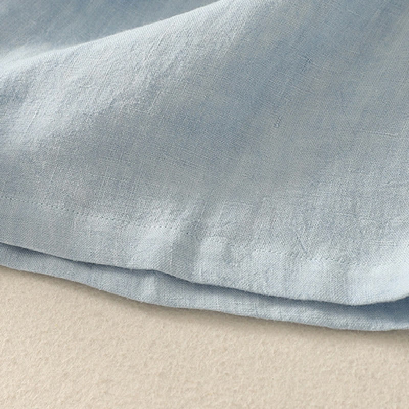 Buddha Stones Casual Lato Gładki Okrągły Dekolt Bawełna Damska Koszulka Z Krótkim Rękawem