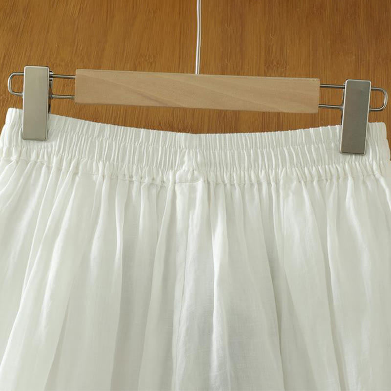 Damskie spodnie haremowe do kostek z kieszeniami w kolorze czystego koloru i prostym wzornictwem z Buddha Stones Commute - image 8