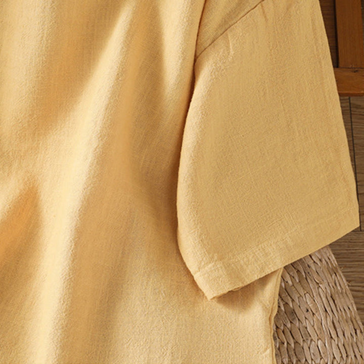 T-shirt damski z krótkim rękawem i bawełnianą koszulką z okrągłym dekoltem i Buddha Stones na lato - image 12