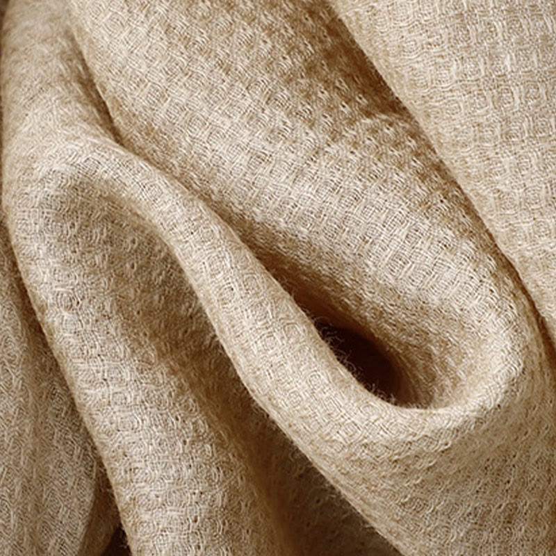 Koszula damska z bawełny i lnu z rękawami trzy czwarte, sznurowana, z Buddha Stones, zapinana na guziki - image 13