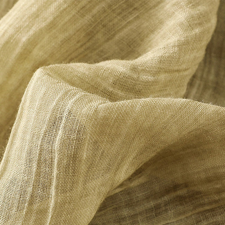 Koszulka damska z bawełny i lnu z okrągłym dekoltem i rękawami trzy czwarte, z Buddha Stones , swobodna, letnia, prosta - image 6