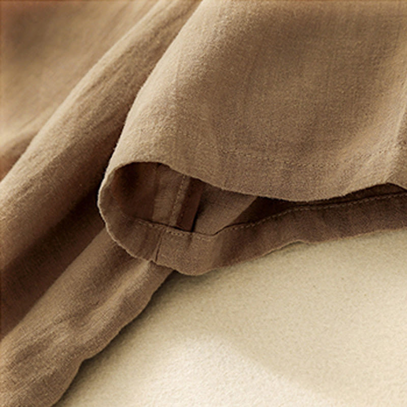 Koszulka damska z krótkim rękawem i bawełnianym nadrukiem Buddha Stones Casual Summer Crew Neck T-shirt - image 4