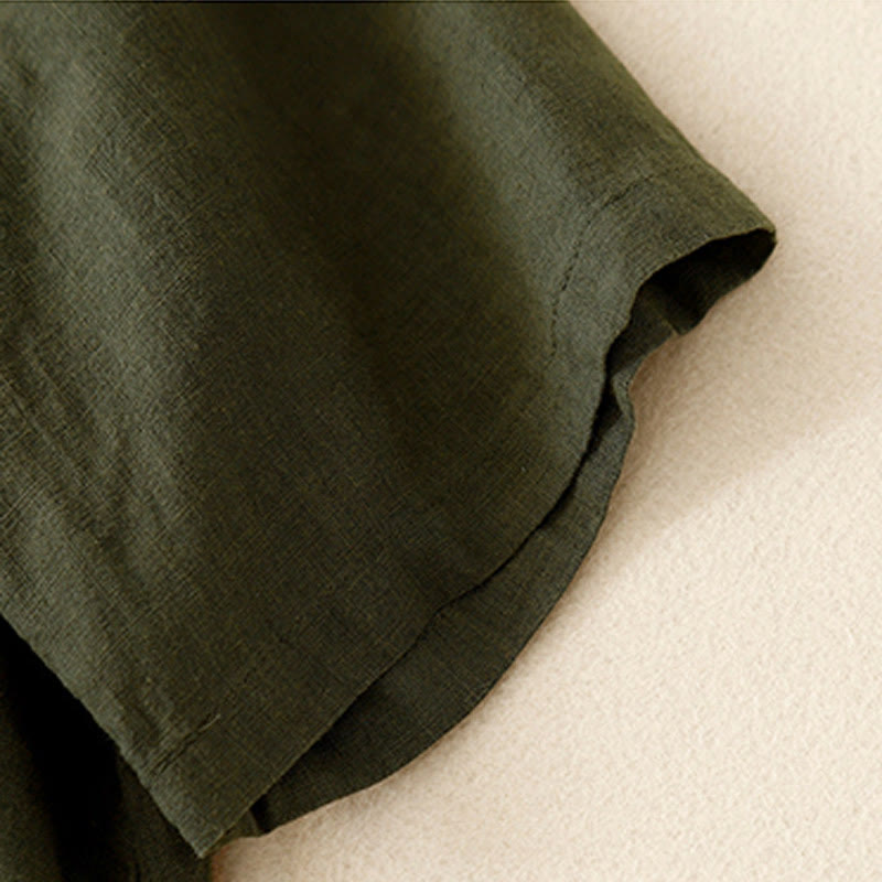 Koszulka damska z krótkim rękawem i bawełnianym nadrukiem Buddha Stones Casual Summer Crew Neck T-shirt - image 20