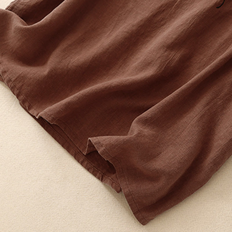 Koszulka damska z krótkim rękawem i bawełnianym nadrukiem Buddha Stones Casual Summer Crew Neck T-shirt - image 24