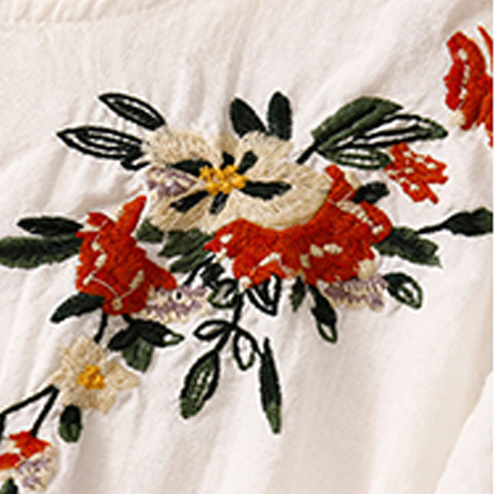 Koszulka damska z krótkim rękawem i bawełnianym nadrukiem Buddha Stones Casual Summer Crew Neck T-shirt - image 12