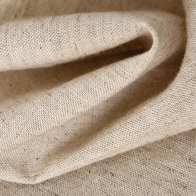 Koszula męska z krótkim rękawem z bawełny i lnu z krótkim rękawem i krótkim rękawem w jednolitym kolorze z kolekcji Buddha Stones Summer - image 10