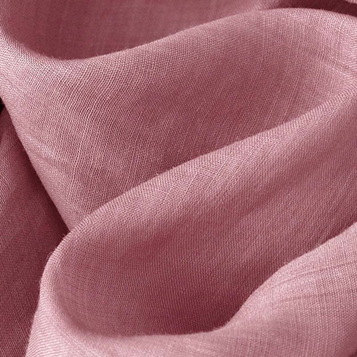 Koszula damska z krótkim rękawem i dekoltem w serek Buddha Stones Casual Plain Embroidery Willow Leaf - image 11