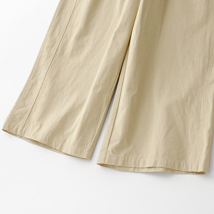 Buddha Stones Spring Commute Jednokolorowe damskie spodnie z wysokim stanem i szerokimi nogawkami z bawełny i lnu z kieszeniami - image 22