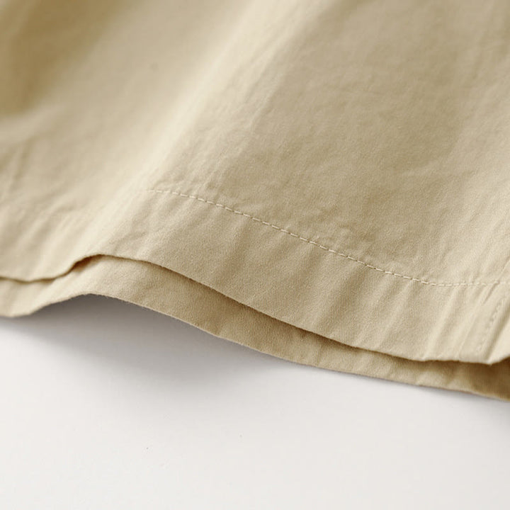 Buddha Stones Spring Commute Jednokolorowe damskie spodnie z wysokim stanem i szerokimi nogawkami z bawełny i lnu z kieszeniami