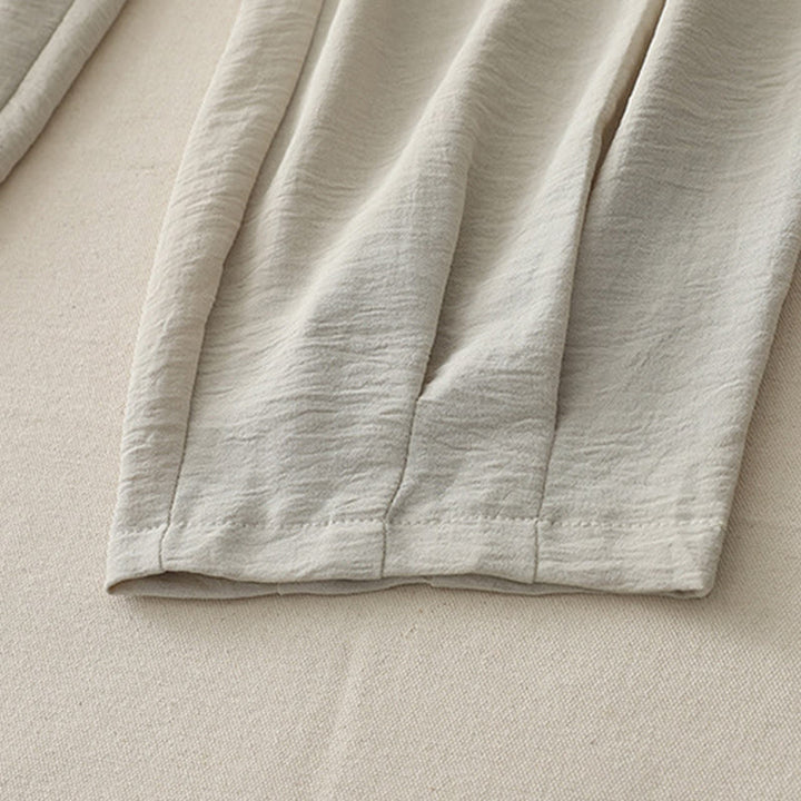 Buddha Stones Commute Casual Plain Frog-Button Design Damskie Haremowe Spodnie Bawełniane Lniane 7-8 Długość Z Kieszeniami - image 8