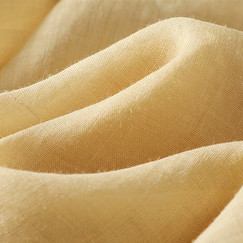 Koszula damska z mieszanki bawełny z haftem roślinnym i kołnierzykiem typu stójka Buddha Stones z rękawem trzy czwarte - image 14