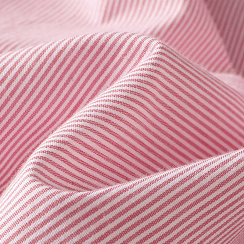 Koszula damska z krótkim rękawem i bawełny z okrągłym dekoltem i paskami Buddha Stones - image 10