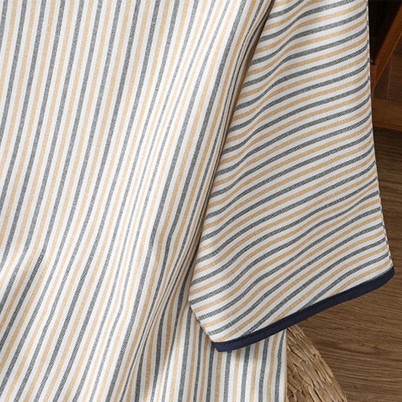 Koszula damska z krótkim rękawem i bawełny z okrągłym dekoltem i paskami Buddha Stones - image 17