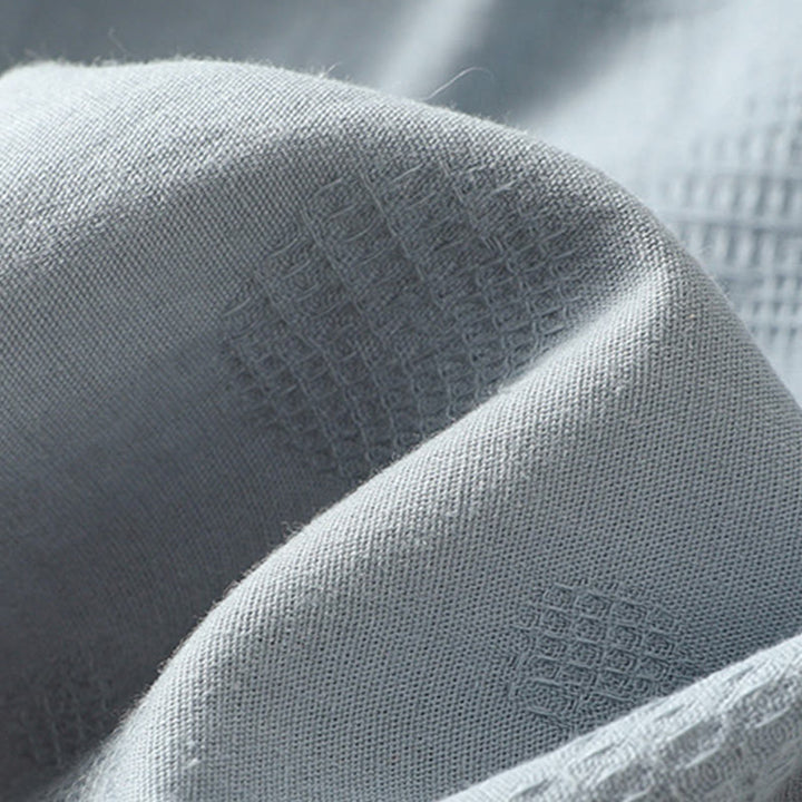 Koszula damska z krótkim rękawem i luźną bawełnianą luźną koszulą z okrągłym dekoltem i Buddha Stones - image 6