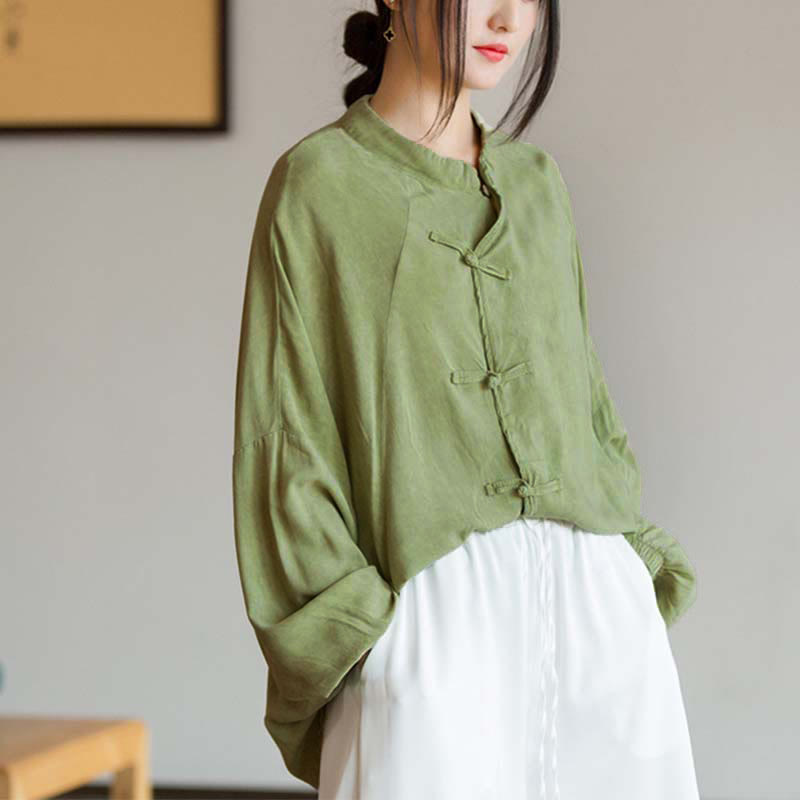 Koszula z długim rękawem i żabą z Buddha Stones, z guzikami, zen, tai chi, medytacja, kurtka Hanfu - image 14