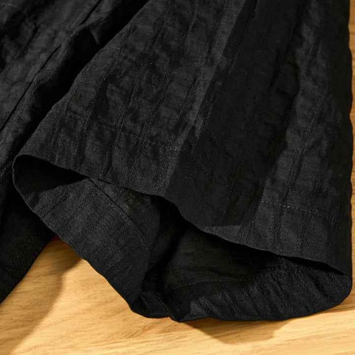 Koszula męska z krótkim rękawem Tencel z guzikami i solidnym oddychającym materiałem Buddha Stones Summer - image 24