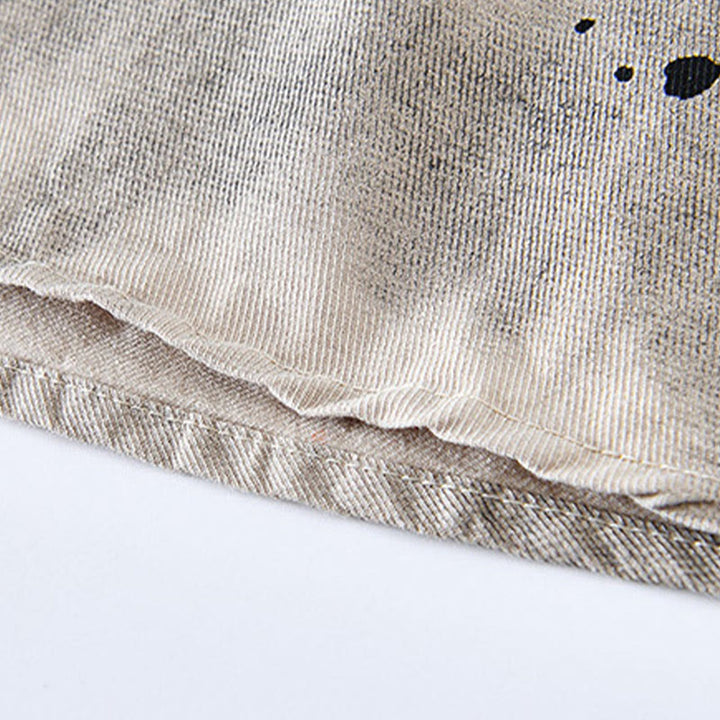 Koszula męska z krótkim rękawem z bawełny z nadrukiem Buddha Stones Summer Ink Splashing Color - image 8