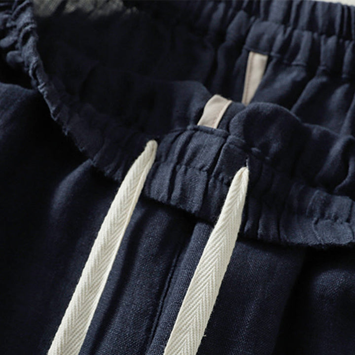 Spodnie damskie z bawełny Buddha Stones Casual Plain Drawstring Design o długości 7-8 z kieszeniami - image 11