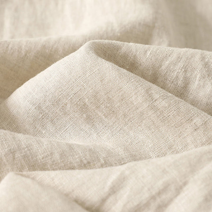 Buddha Stones Casual Retro Ściągacz Haftowany Wzór Damskie Spodnie Bawełniane Lniane 7-8 Długość Z Kieszeniami - image 6