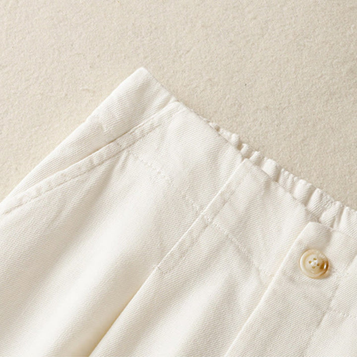 Buddha Stones Casual Koronkowe Patchworkowe Wzory Wysoki Stan Damskie Szerokie Nogawki Do Kostki Spodnie Z Kieszeniami Zamek Błyskawiczny - image 3