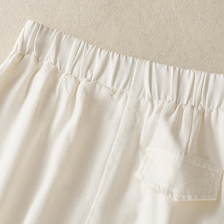 Buddha Stones Casual Koronkowe Patchworkowe Wzory Wysoki Stan Damskie Szerokie Nogawki Do Kostki Spodnie Z Kieszeniami Zamek Błyskawiczny - image 5