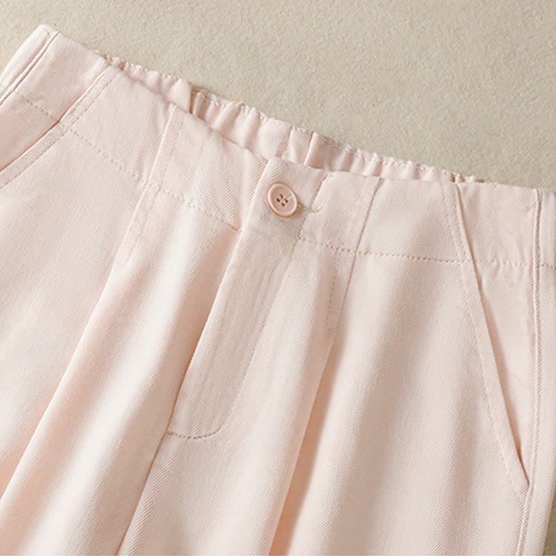 Buddha Stones Casual Koronkowe Patchworkowe Wzory Wysoki Stan Damskie Szerokie Nogawki Do Kostki Spodnie Z Kieszeniami Zamek Błyskawiczny - image 10