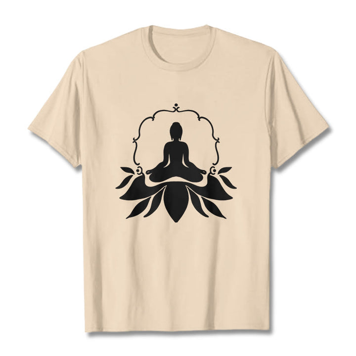Koszulka z nadrukiem Buddha Stones Medytujący Budda Siedzący na Trawie - For - 2XL - image 8