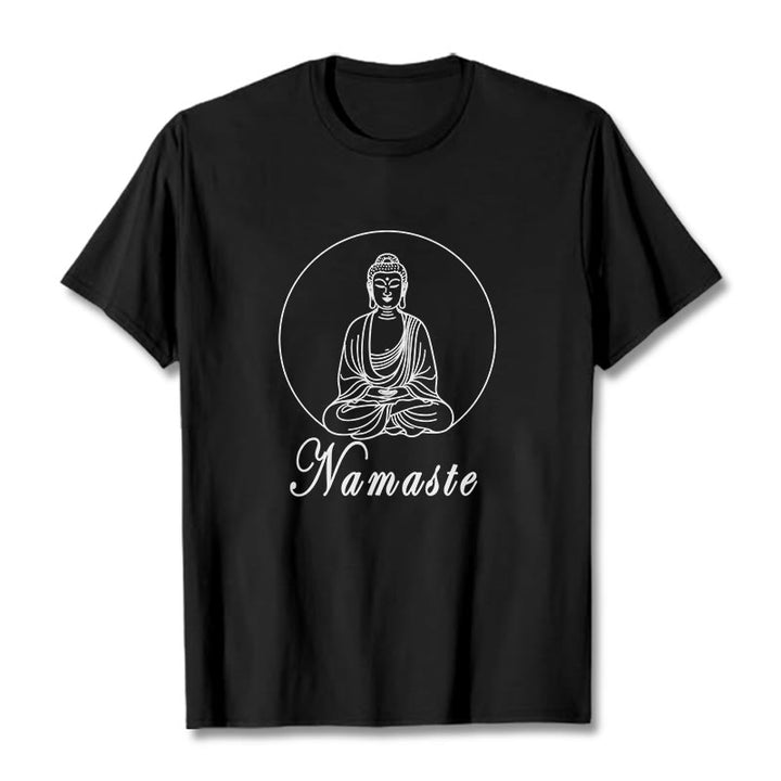 Koszulka medytacyjna Buddha Stones Buddy - Czarny - 2XL - image 0