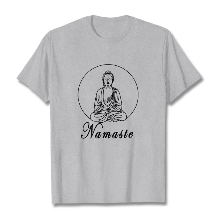 Koszulka medytacyjna Buddha Stones Buddy - Jasnoszary - 2XL - image 19