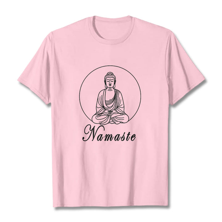 Koszulka medytacyjna Buddha Stones Buddy - Jasnoróżowy - 2XL - image 12