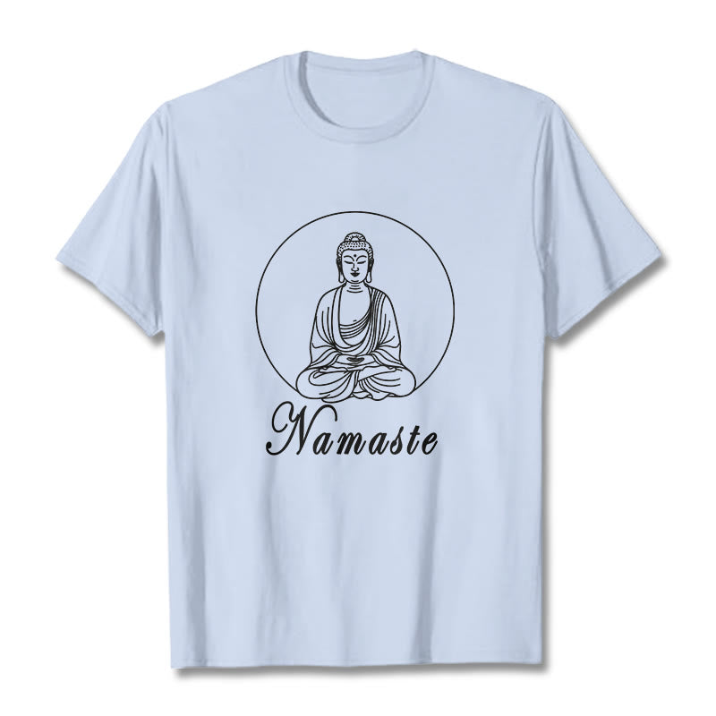 Koszulka medytacyjna Buddha Stones Buddy - Jasnoniebieski - 2XL - image 18