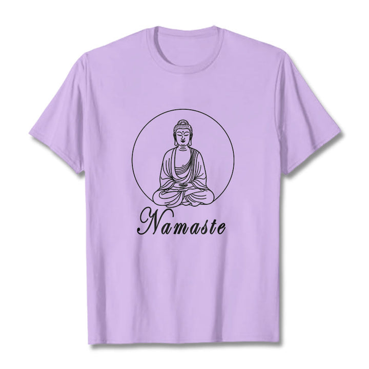 Koszulka medytacyjna Buddha Stones Buddy - Śliwka - 2XL - image 16