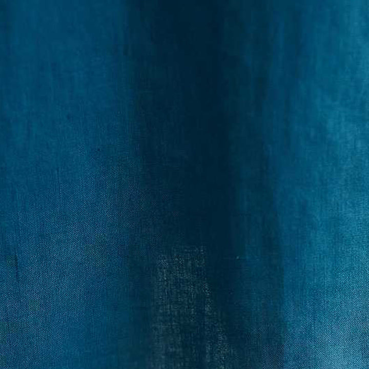 Sukienka midi z krótkim rękawem i kieszeniami, z kołnierzykiem w kształcie Buddha Stones , guzikami i lnianą podszewką - image 22