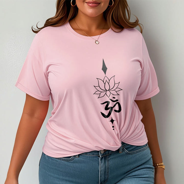 Buddha Stones Om Symbol Lotosu Koszulka T-shirt - image 15