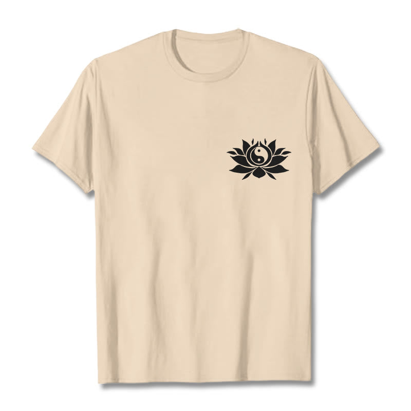 Koszulka z nadrukiem Buddha Stones Yin Yang Kwiat Lotosu - For - 2XL - image 12