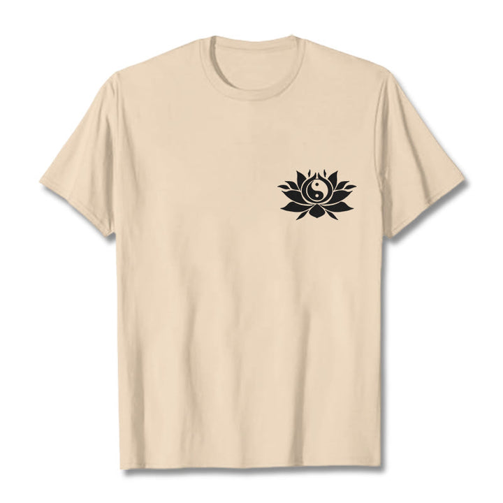 Koszulka z nadrukiem Buddha Stones Yin Yang Kwiat Lotosu - For - 2XL - image 12