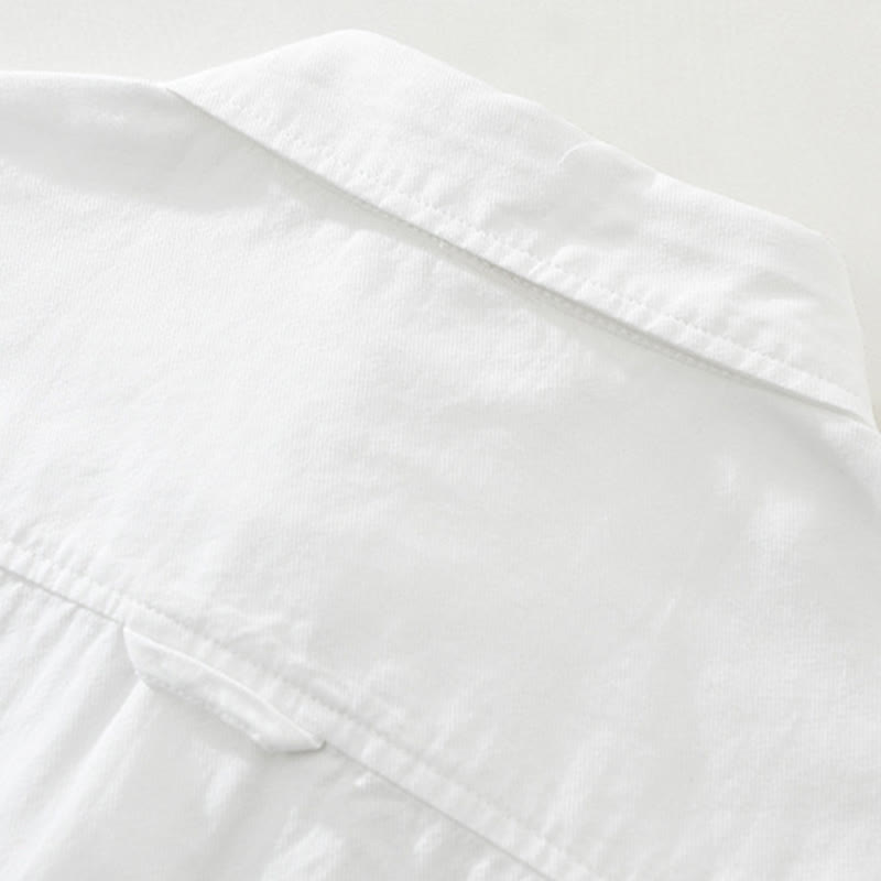 Buddha Stones Artystyczny Prosty Wzór Haftowany Wzór Bambusa Męska Koszulka Z Krótkim Rękawem Bawełniana - image 10