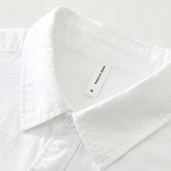 Buddha Stones Artystyczny Prosty Wzór Haftowany Wzór Bambusa Męska Koszulka Z Krótkim Rękawem Bawełniana - image 4