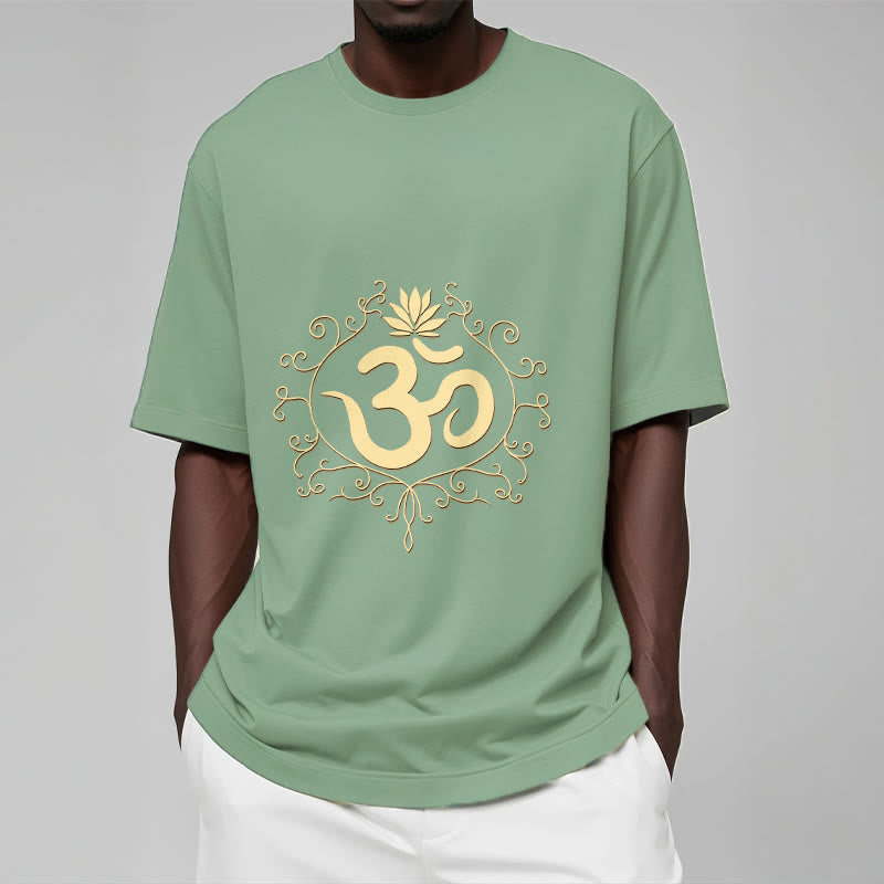 Buddha Stones Om Symbol Vines Kwiat Lotosu Koszulka T-shirt - image 19
