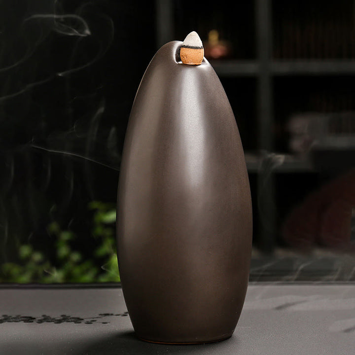 Buddha Stones Schody Góry Woda Ręka Buddy Ceramiczny Przepływ Dym Fontanna Medytacja Kadzielnica Dekoracja - image 3